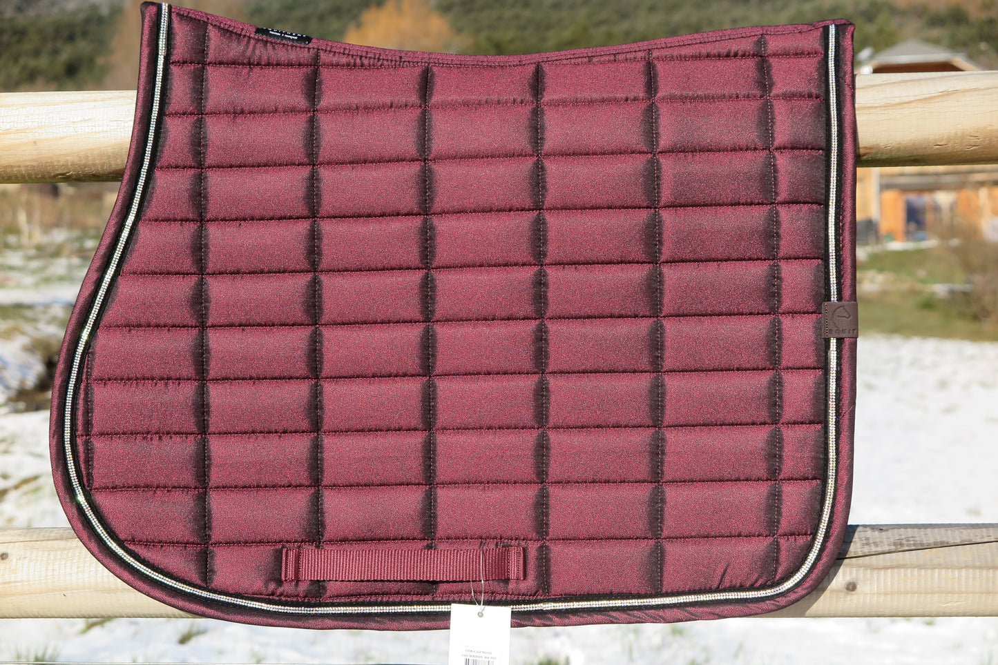 Tapis EQUITHÈME Domino Bordeaux